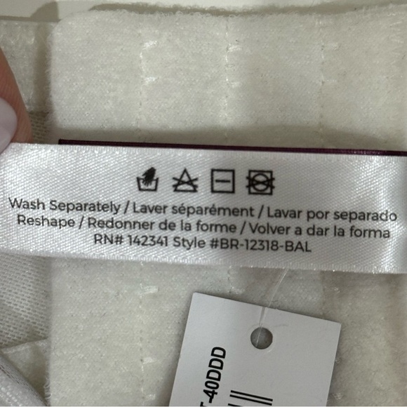 Adore Me Bettie Balconette Bra White Embroidered Strawberries - Picture 8 of 8